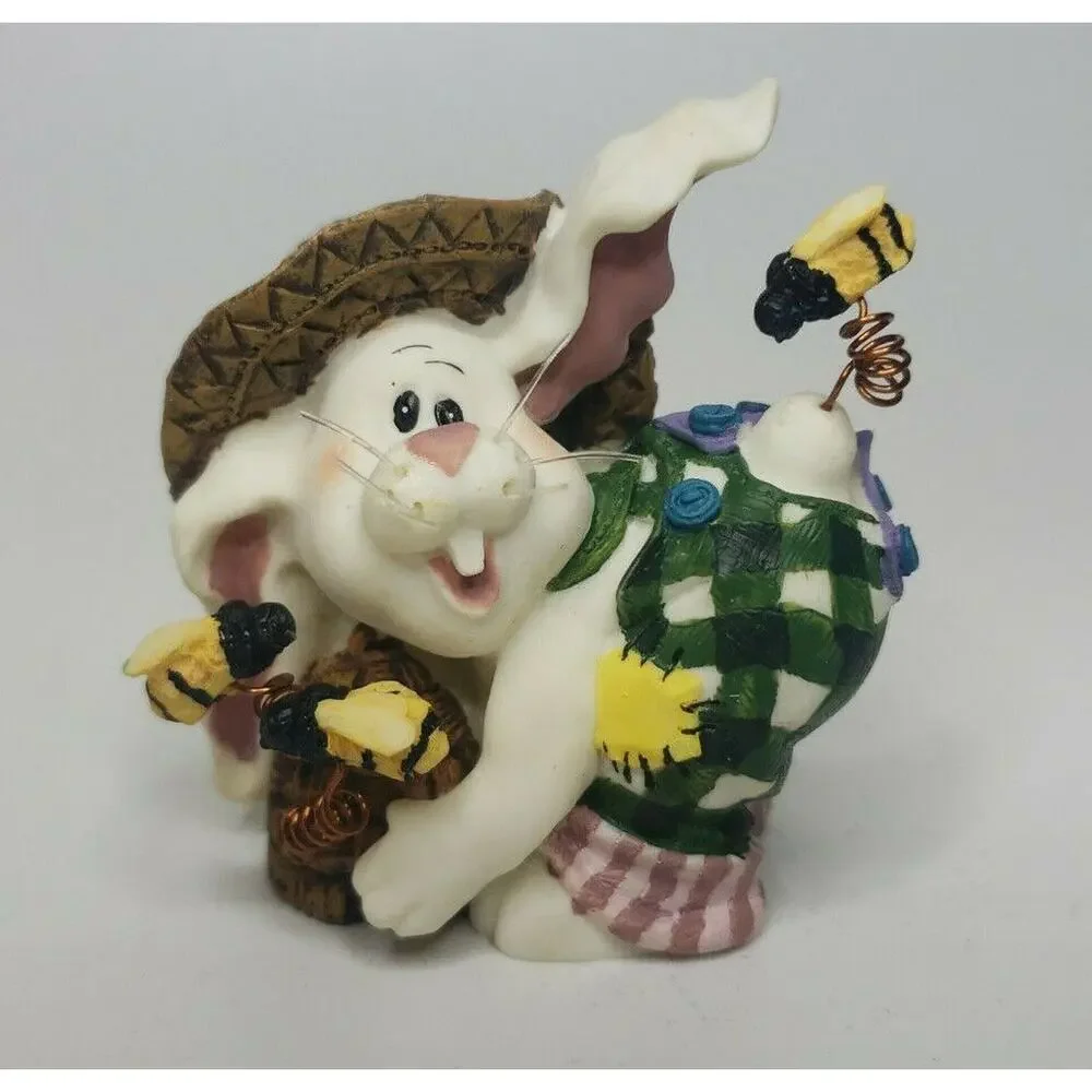 Vintage Easter‎ Eggsravaganza Whisker Bunnies Statue New in Box U77/20